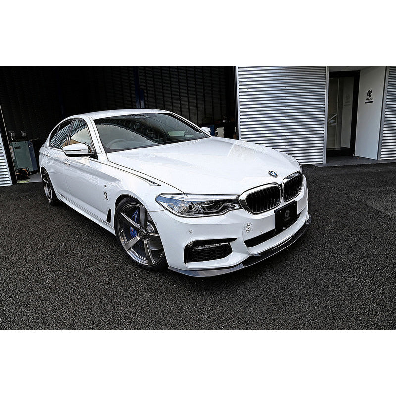 3D Style Carbon Fiber Front Bumper Lip - BMW G30 5-Series Pre-LCI