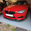 V Style Carbon Fiber Front Bumper Lip - BMW F12 F13 F06 M6 & 6 Series M Sport