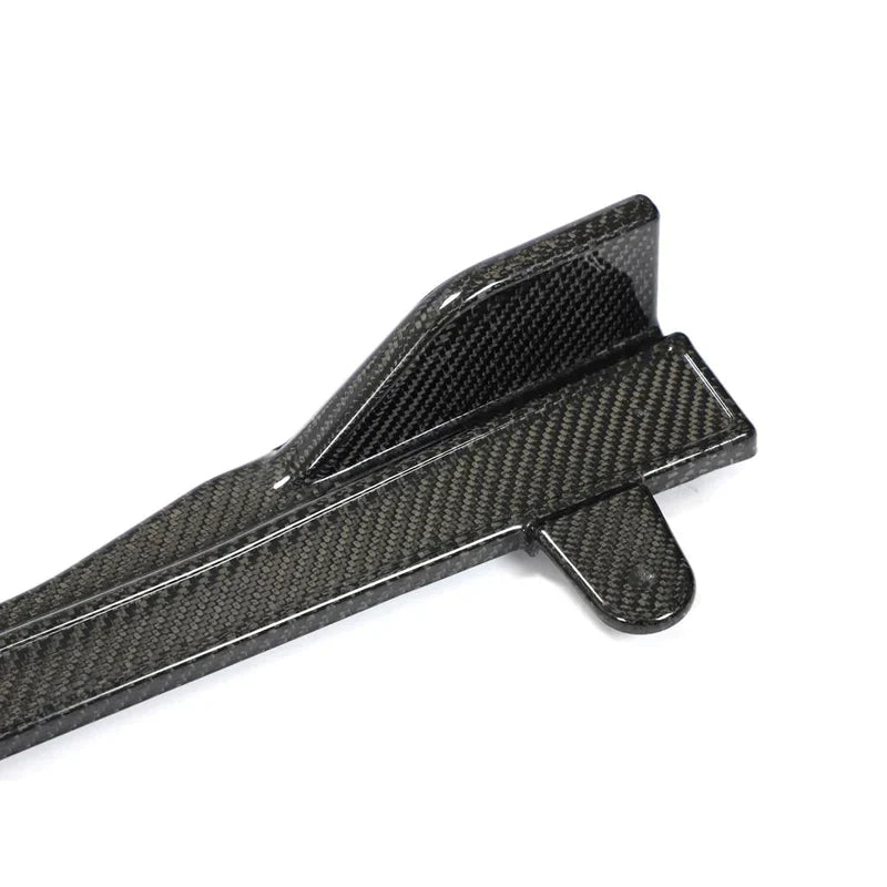 B Style Carbon Fiber Side Skirt Extensions - BMW G22 G23 4 Series 2 doors