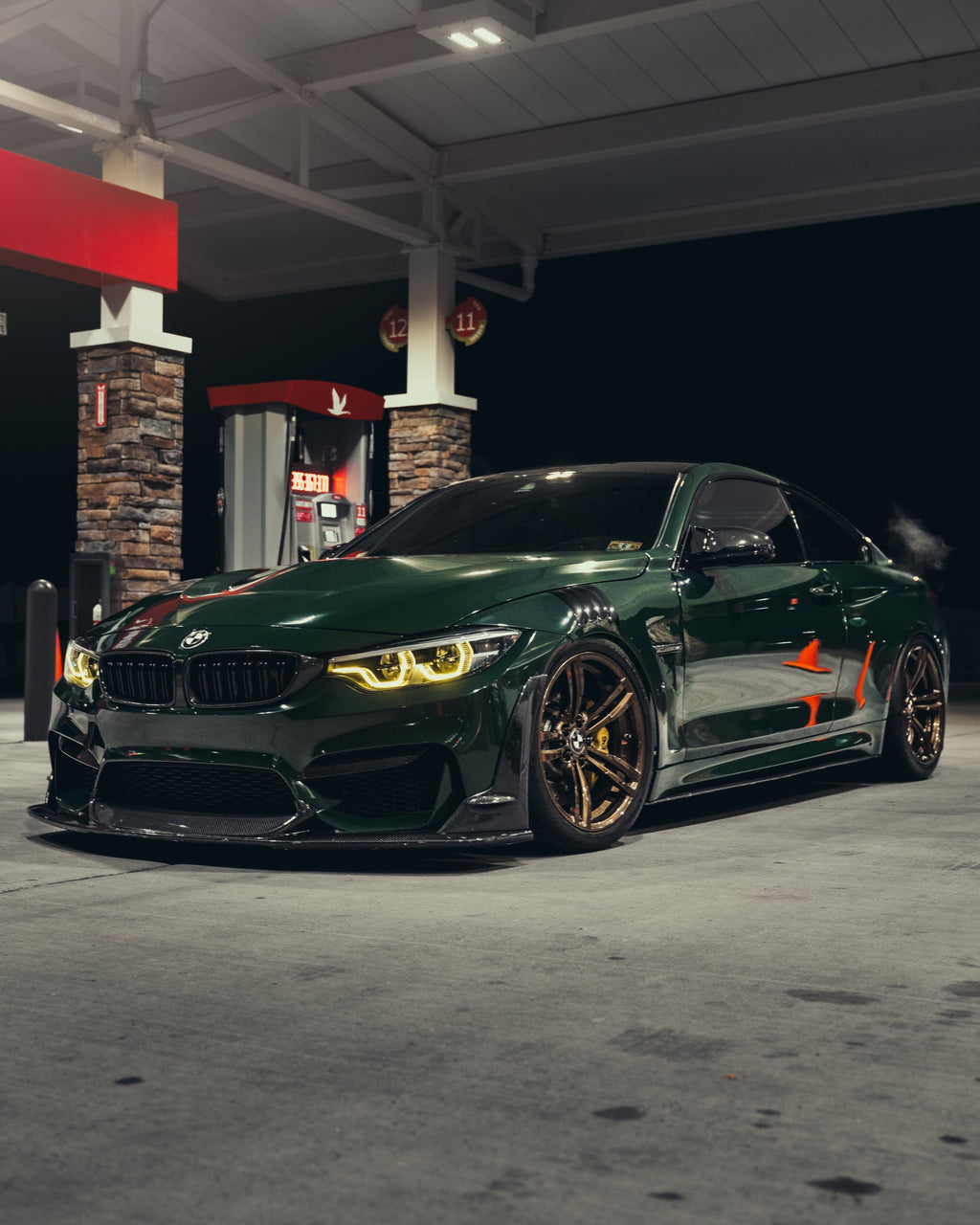 Laptor Style Carbon Fiber Front Lip - BMW F80 M3 & F82 / F83 M4