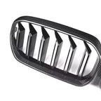 Slanted Slat Carbon Fiber Front Grilles - BMW G30 5-Series LCI
