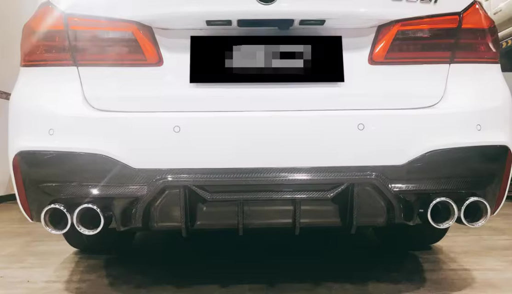 FRP Style Carbon Fiber Rear Diffuser - BMW G30 5 Series Pre-LCI