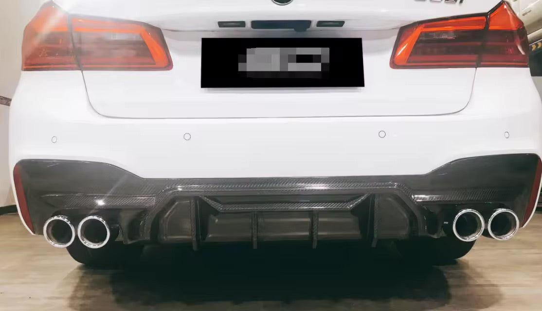 FRP Style Carbon Fiber Rear Diffuser - BMW G30 5 Series Pre-LCI