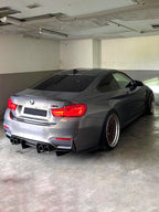 Psm Style Carbon Fiber Rear Diffuser With Splitters - BMW M3 F80 & M4 F82 / F83
