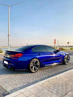 V Style Carbon Fiber Side Skirt Extension - BMW F12 F13 F06 M6 & 6 Series M Sport