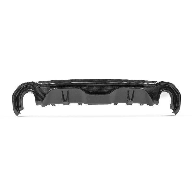 X Style Dry Carbon Fiber Rear Diffuser With Splitter - BMW G26 4 series Gran coupe