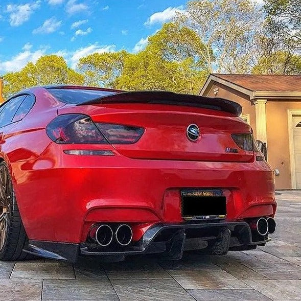 Psm Style Carbon Fiber Rear Trunk Spoiler - BMW F12 F13 F06 M6 & 6 Series Gran coupe