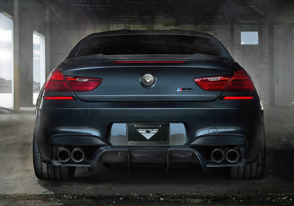 V Style Carbon Fiber Rear Diffuser - BMW F12 F13 F06 M6 & 6 Series M Sport