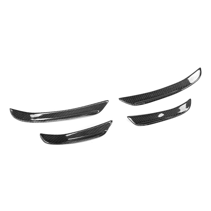 Tk Style Carbon Fiber Front Bumper Canards - BMW G20 3 series M340i M Sport