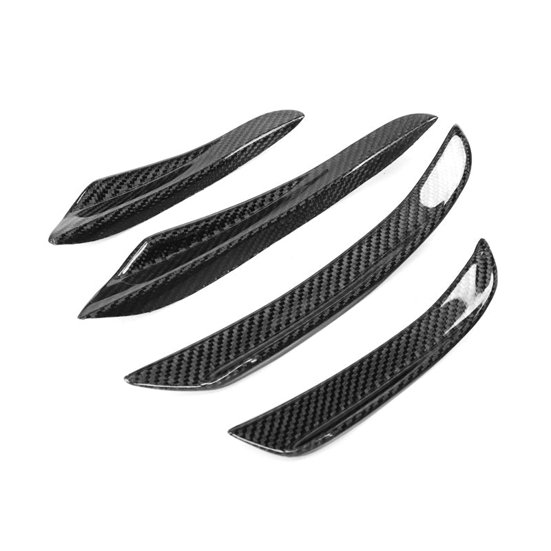 Tk Style Carbon Fiber Front Bumper Canards - BMW G20 3 series M340i M Sport
