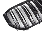 Dual Slat Grille Abs Gloss Black With M Stripes - BMW G05 F95