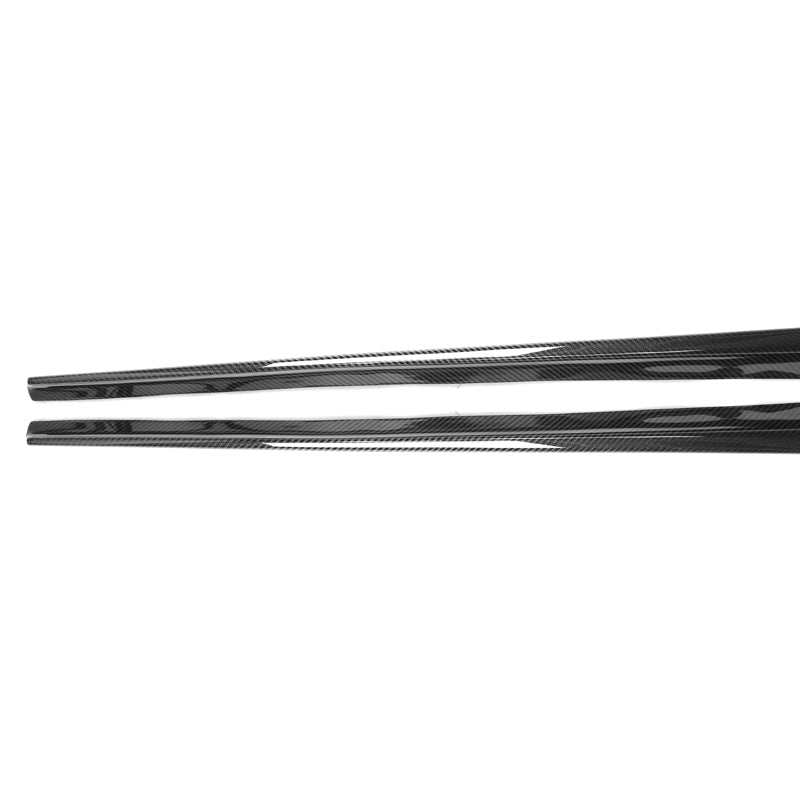 V Style Carbon Fiber Side Skirt Extension - BMW F12 F13 F06 M6 & 6 Series M Sport